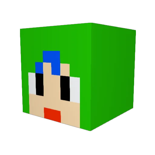 moosung19 Minecraft avatar head, 3D render