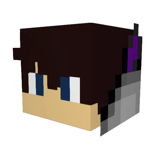 moothegummybear Minecraft avatar head, 3D render