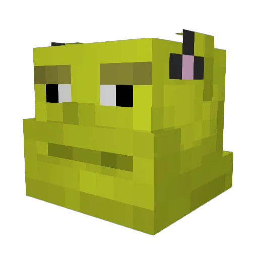 mootiful Minecraft avatar head, 3D render
