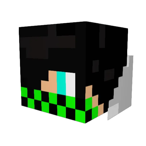 mooz1 Minecraft avatar head, 3D render