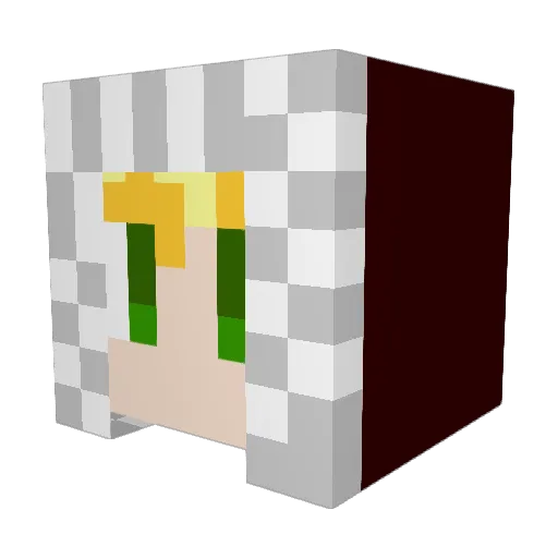 mop_30 Minecraft avatar head, 3D render