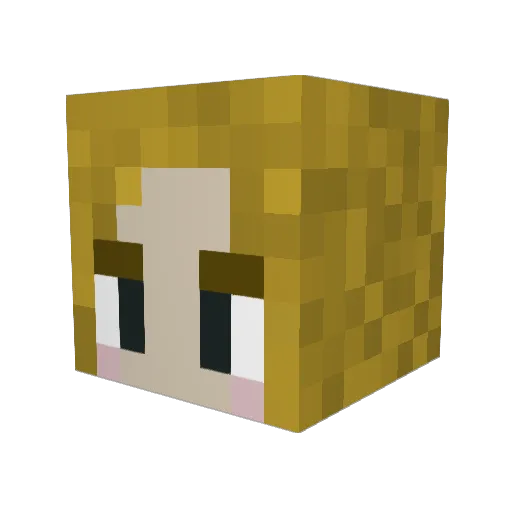 mophee Minecraft avatar head, 3D render