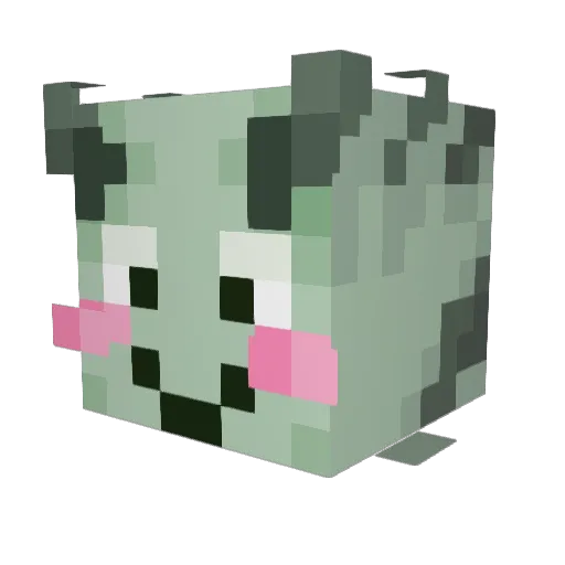 moppyy_ Minecraft avatar head, 3D render