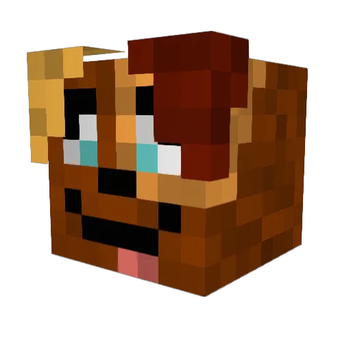 mopsik320 Minecraft avatar head, 3D render