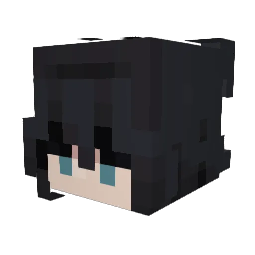 mopytsu Minecraft avatar head, 3D render