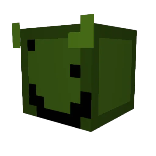 moqasUWU Minecraft avatar head, 3D render