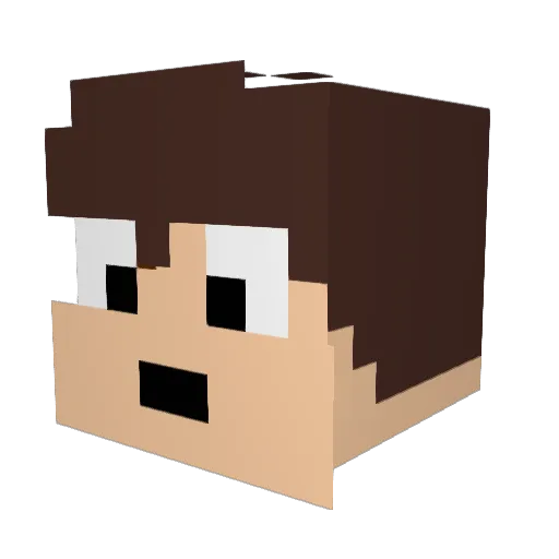 mor82 Minecraft avatar head, 3D render