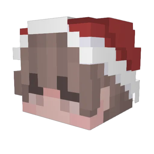 moraca Minecraft avatar head, 3D render