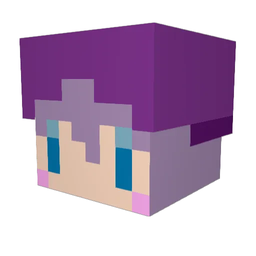 moralgear Minecraft avatar head, 3D render