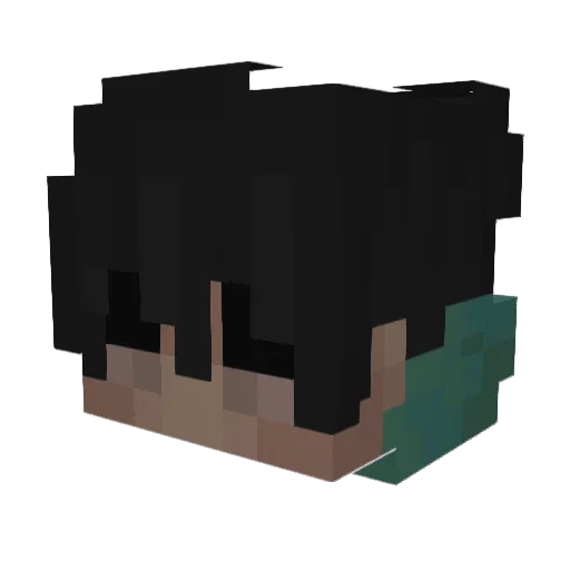 moralities Minecraft avatar head, 3D render