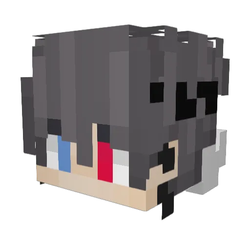 moran0724 Minecraft avatar head, 3D render