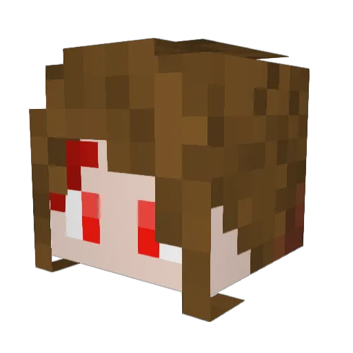 moran_guinho Minecraft avatar head, 3D render