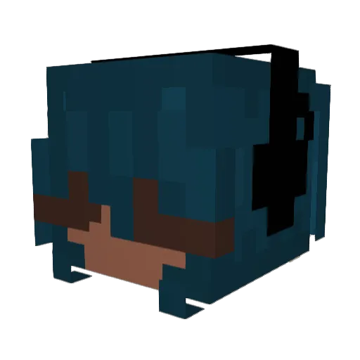 moravvs Minecraft avatar head, 3D render