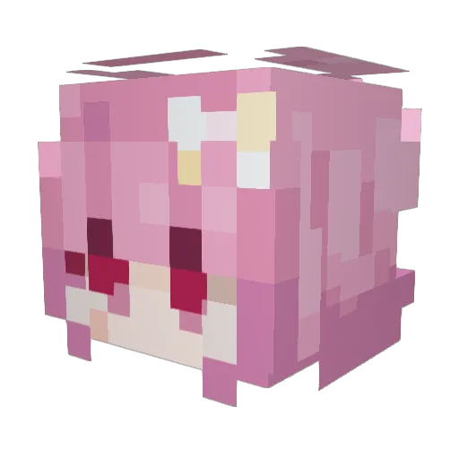 morbidlemon Minecraft avatar head, 3D render