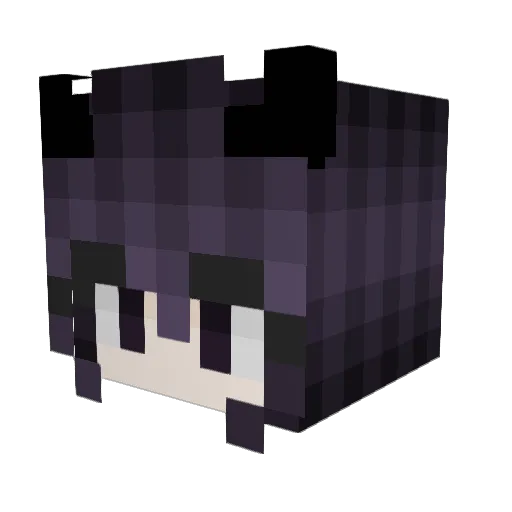 morbidmuse Minecraft avatar head, 3D render