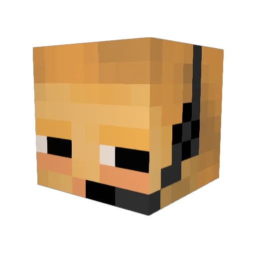 morbidspider Minecraft avatar head, 3D render