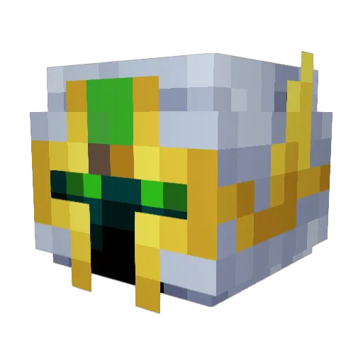 mordaaki Minecraft avatar head, 3D render