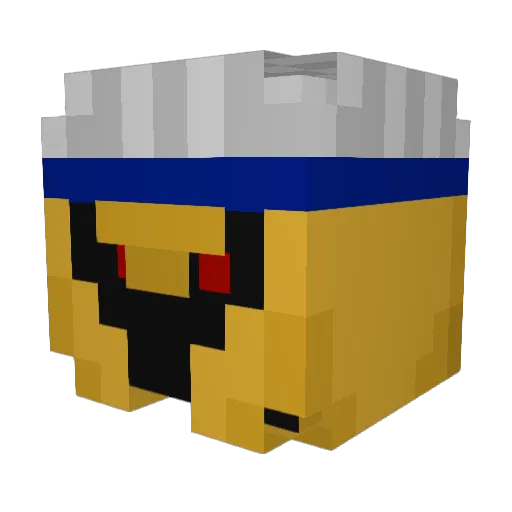 mordecrafter Minecraft avatar head, 3D render