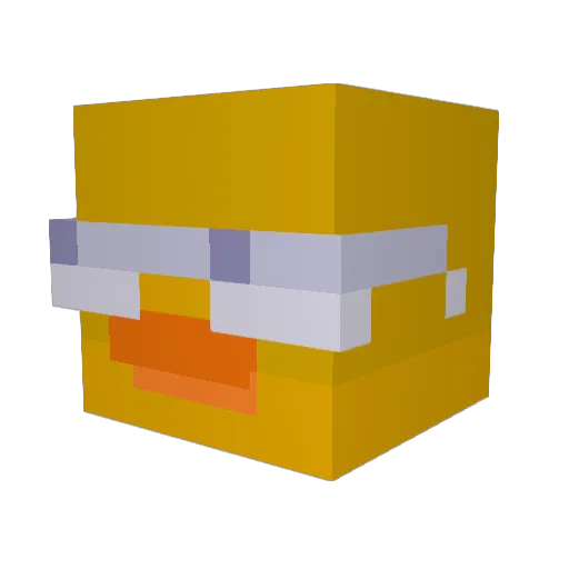 mordercasteva Minecraft avatar head, 3D render