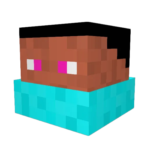 mordo_rigs Minecraft avatar head, 3D render