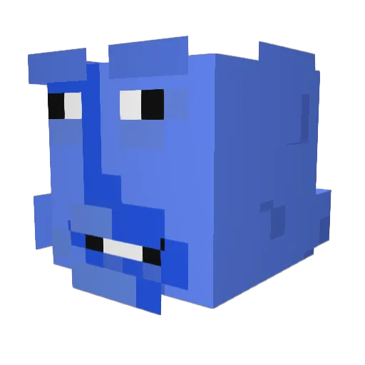 more23 Minecraft avatar head, 3D render