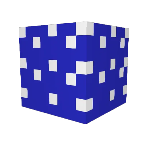 moreOrePleez Minecraft avatar head, 3D render