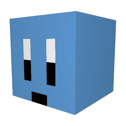 morecella Minecraft avatar head, 3D render
