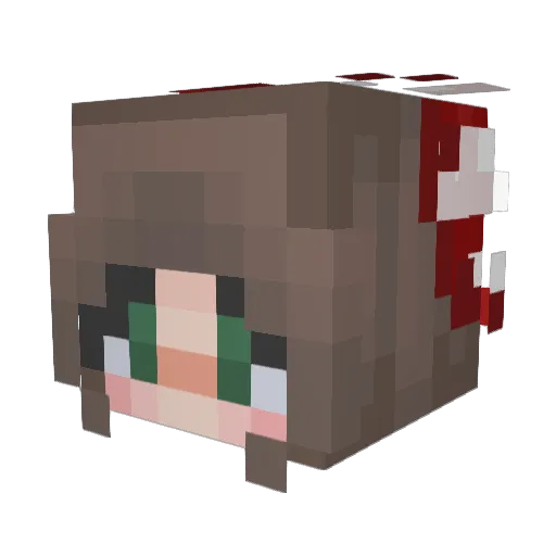 moreeners Minecraft avatar head, 3D render