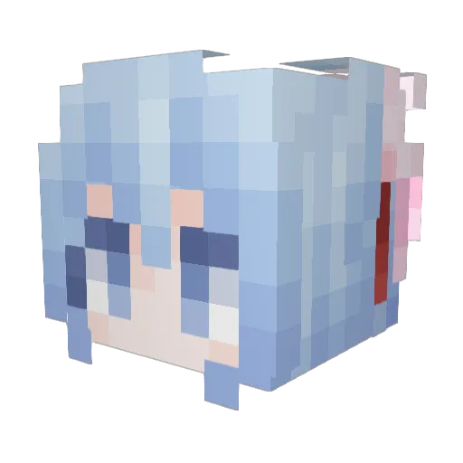 moreleave Minecraft avatar head, 3D render