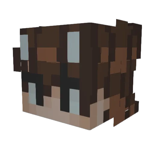 morestmar Minecraft avatar head, 3D render