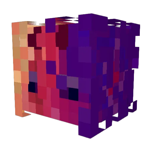 morfi_ne Minecraft avatar head, 3D render