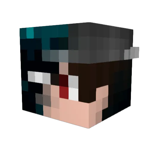 morfin258 Minecraft avatar head, 3D render