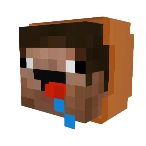 morg73 Minecraft avatar head, 3D render