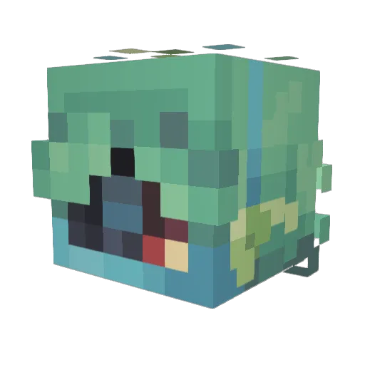 morg_human Minecraft avatar head, 3D render