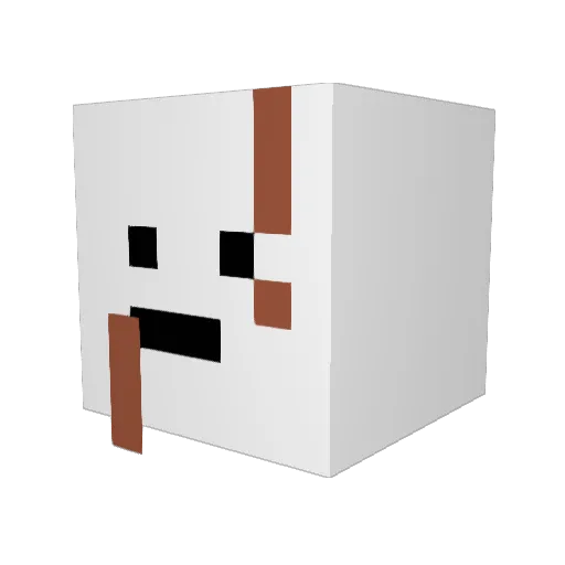 morga1205 Minecraft avatar head, 3D render