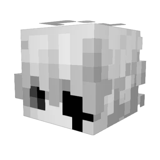 morgallGG Minecraft avatar head, 3D render