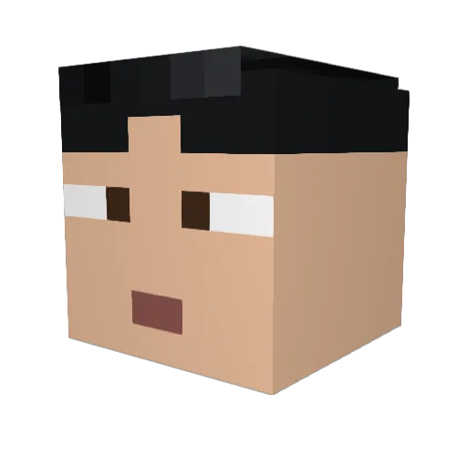 morgan1022 Minecraft avatar head, 3D render