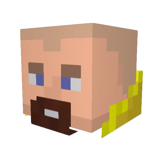 morgan_gaming Minecraft avatar head, 3D render