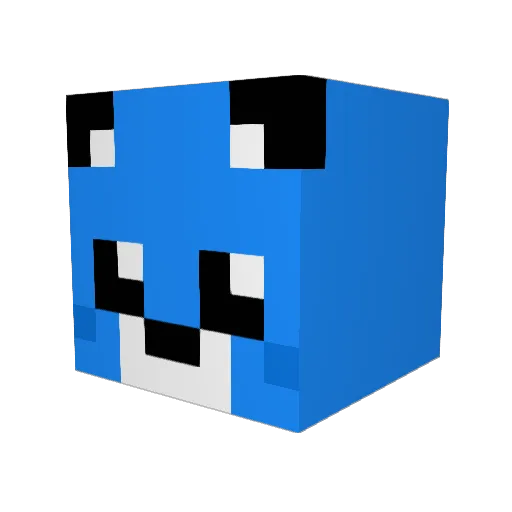 morgankelder Minecraft avatar head, 3D render