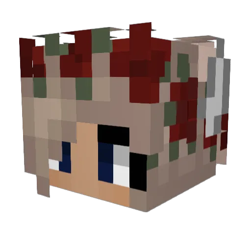 morgann7 Minecraft avatar head, 3D render
