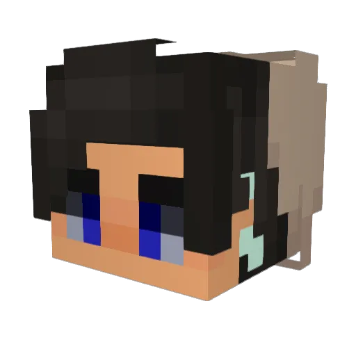 morge26 Minecraft avatar head, 3D render
