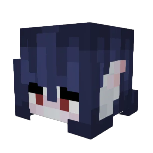 morgoop Minecraft avatar head, 3D render