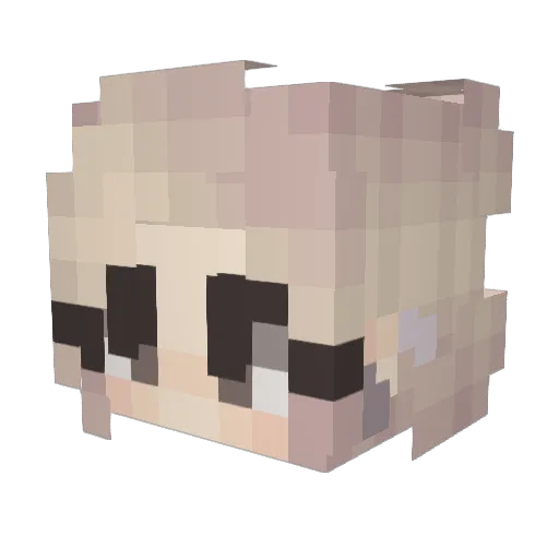 morgxnbb Minecraft avatar head, 3D render