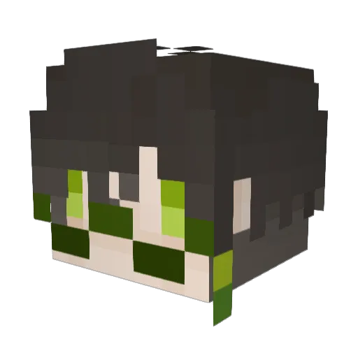 mori_0601 Minecraft avatar head, 3D render