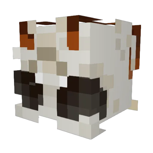 mori_Bombyx Minecraft avatar head, 3D render