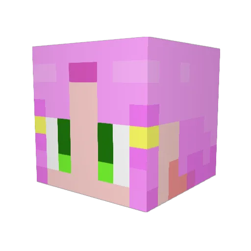mori_memento Minecraft avatar head, 3D render