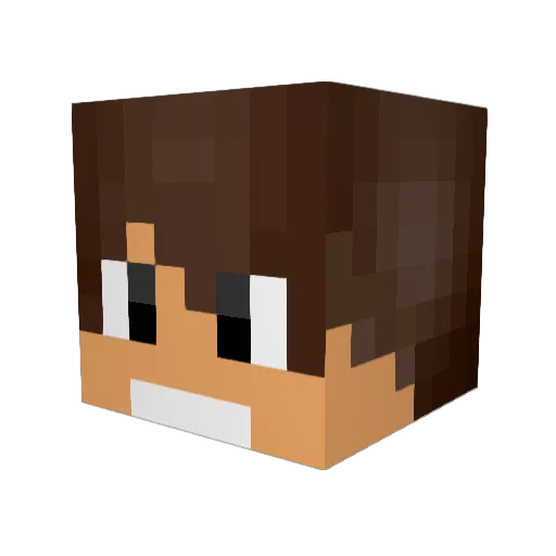 morian1 Minecraft avatar head, 3D render