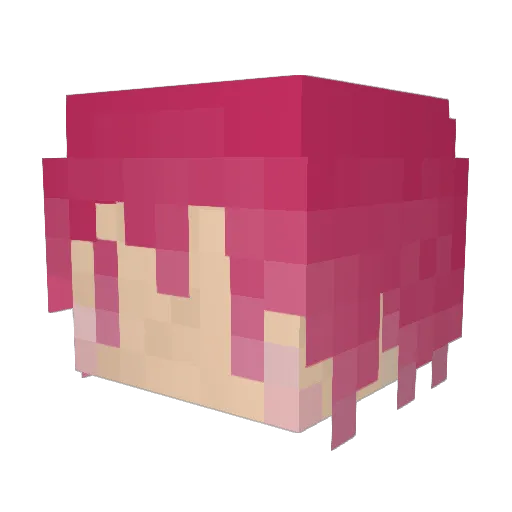 morichu Minecraft avatar head, 3D render
