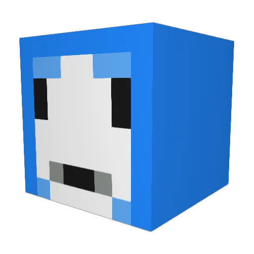 moricolon Minecraft avatar head, 3D render
