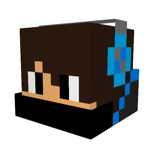 morimori719 Minecraft avatar head, 3D render